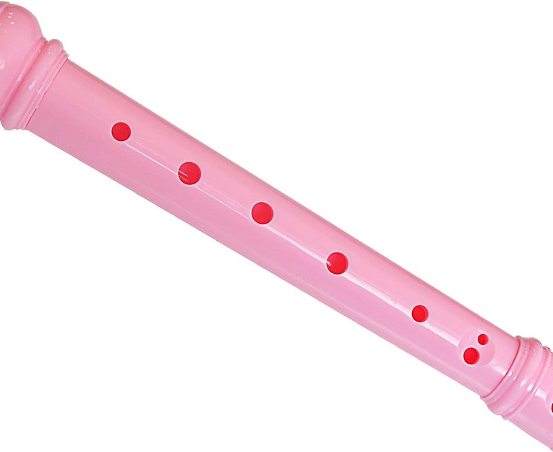 Farcaya 2-Piece Soprano Recorder Instrument for Beginners German Style C Key 8 Hole Descant with Clean Rods 2 Storage Cases (Green+Pink) - Image 4